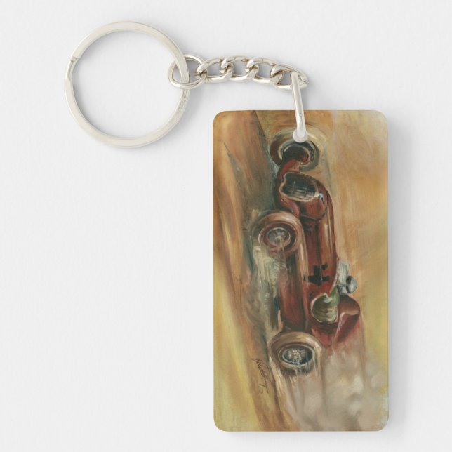 Le Mans Racecar by Ethan Harper Key Ring (Front)