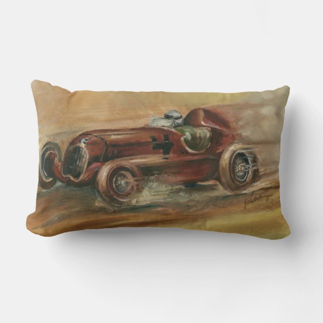 Le Mans Racecar by Ethan Harper Lumbar Cushion (Front)
