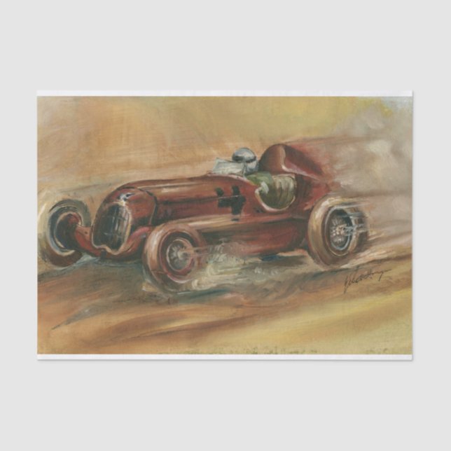 Le Mans Racecar by Ethan Harper Tissue Paper (Front)