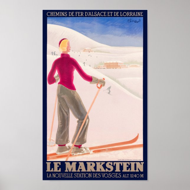 Le Markstein France Vintage Poster 1930 (Front)
