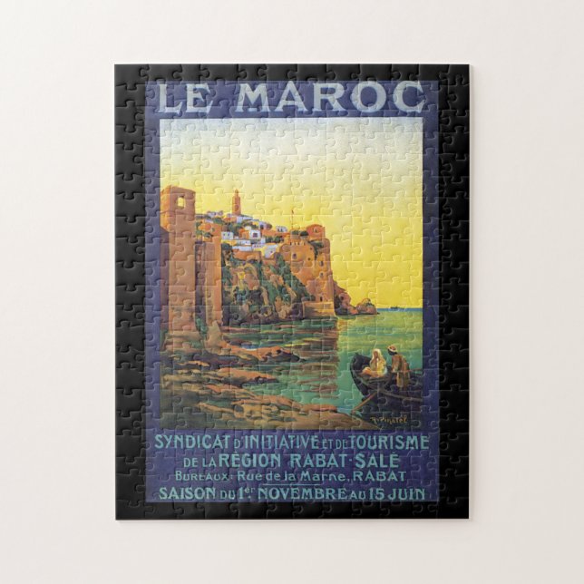 Le Maroc Vintage Travel Poster Jigsaw Puzzle (Vertical)