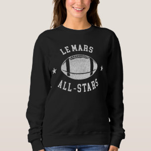 Le Mars Vintage All-Stars Football Retro 80s Sweatshirt