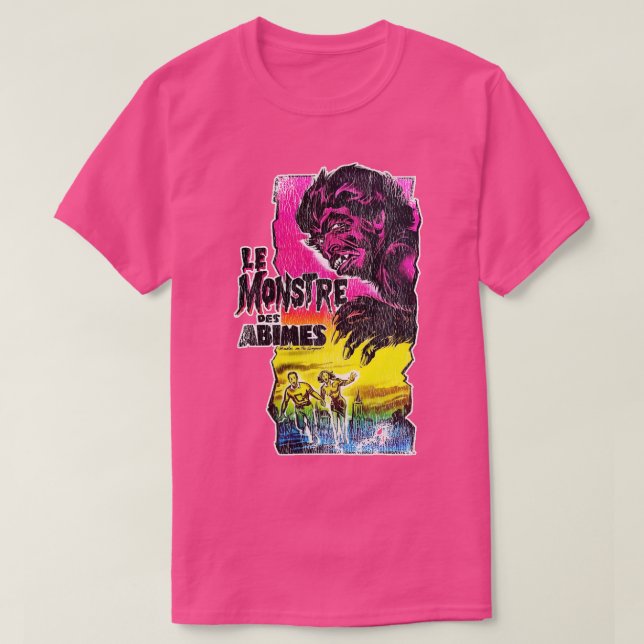 Le Monstre Des Abimes Monster on the Campus T-Shirt (Design Front)