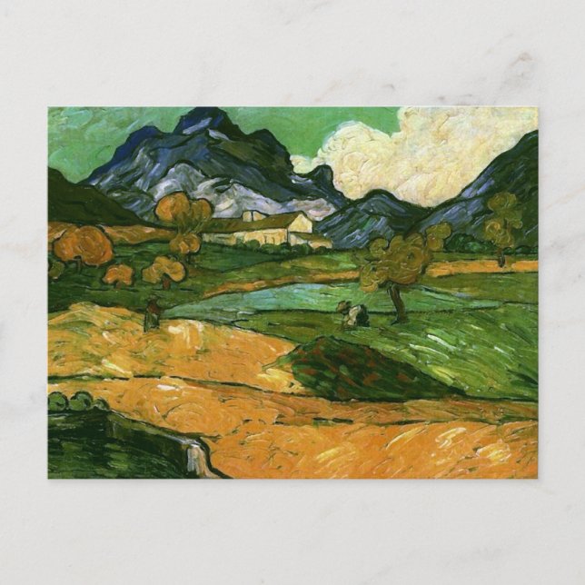 Le Mont Gaussier, Vincent van Gogh Fine Art Postcard (Front)