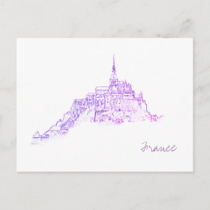 Le Mont Saint Michel France Architecture Postcard
