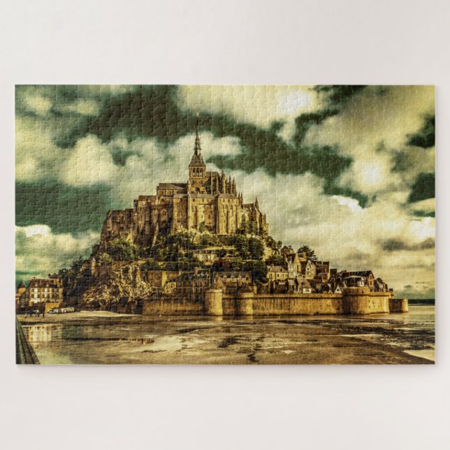 Le Mont Saint Michel, France. Jigsaw Puzzle (Horizontal)