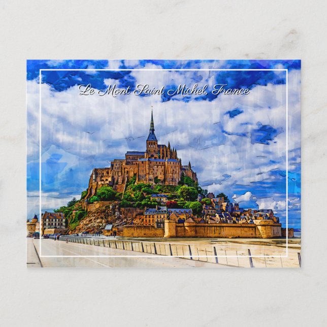 Le Mont Saint Michel, France Postcard (Front)