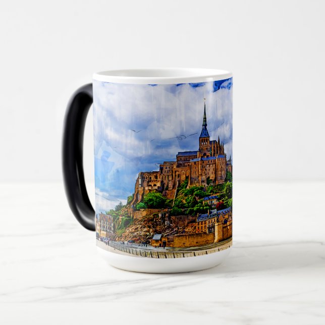 Le Mont Saint Michel Magic Mug (Front Left)