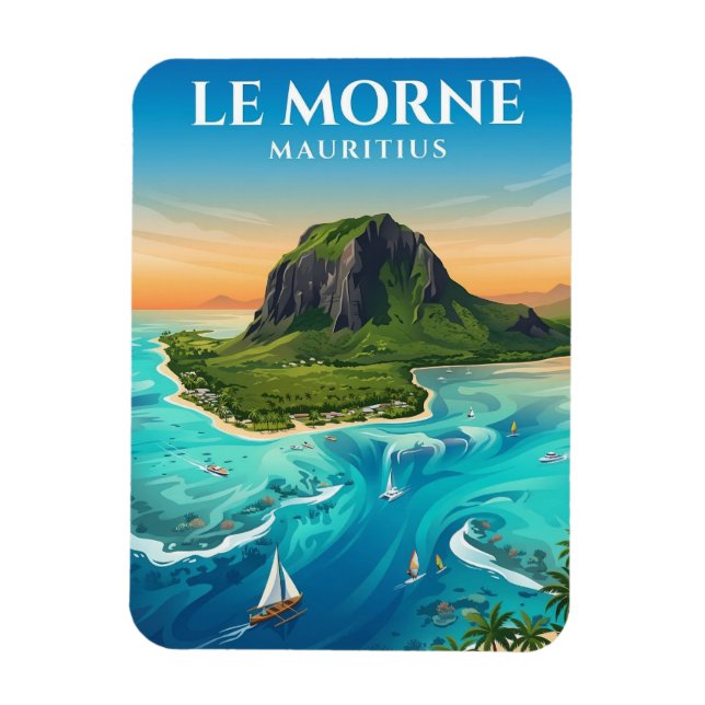 Le Morne Brabant, Le Morne, Black River Magnet (Vertical)
