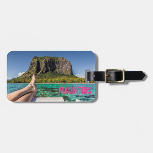 Le Morne Brabant Mauritius view from boat at sea Luggage Tag