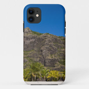 Le Morne Brabant Mauritius with blue sky iPhone 11 Case