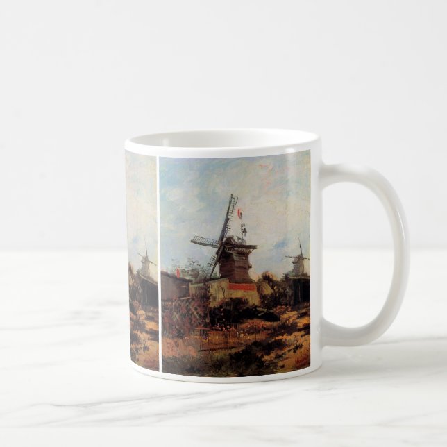 Le Moulin de Blute Fin by Vincent van Gogh Coffee Mug (Right)