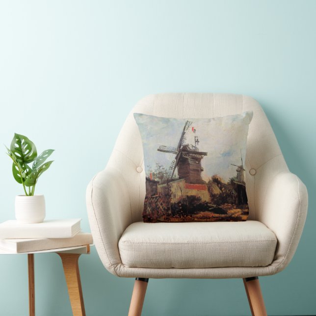 Le Moulin de Blute Fin by Vincent van Gogh Cushion (Chair)