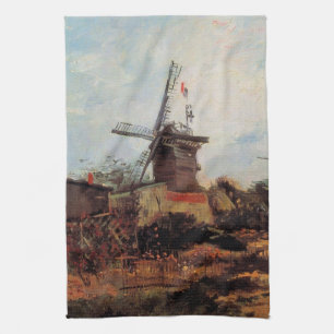 Le Moulin de Blute Fin by Vincent van Gogh Tea Towel