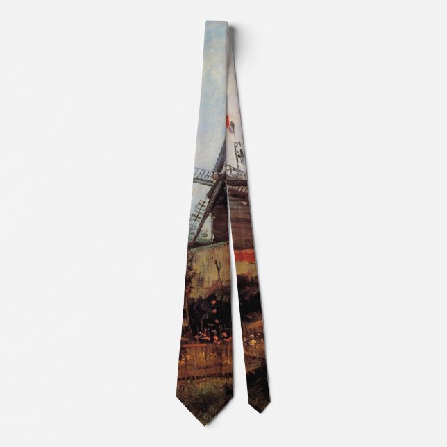 Le Moulin de Blute Fin by Vincent van Gogh Tie (Front)
