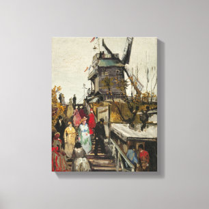 Le Moulin de Blute-Fin - Van Gogh - c1886 Canvas Print