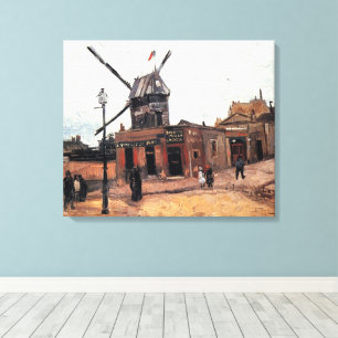 Le Moulin de la Galette by Vincent van Gogh Canvas Print