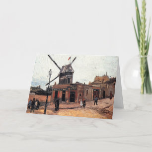 Le Moulin de la Galette by Vincent van Gogh Card