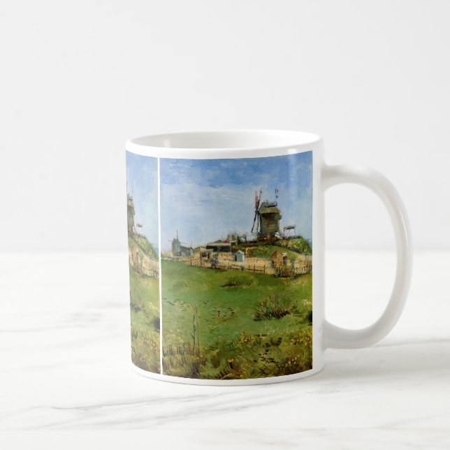 Le Moulin de la Galette by Vincent van Gogh Coffee Mug (Right)
