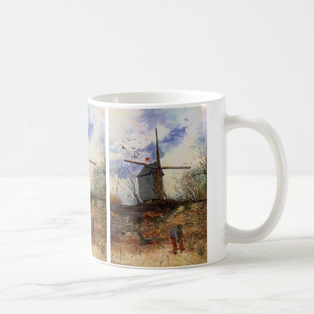 Le Moulin de la Galette by Vincent van Gogh Coffee Mug (Right)