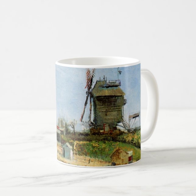 Le Moulin de la Galette by Vincent van Gogh Coffee Mug (Front Right)
