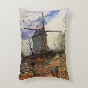 Le Moulin de la Galette by Vincent van Gogh Decorative Cushion