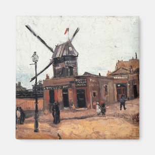 Le Moulin de la Galette by Vincent van Gogh Magnet