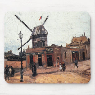 Le Moulin de la Galette by Vincent van Gogh Mouse Mat