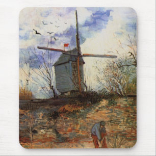 Le Moulin de la Galette by Vincent van Gogh Mouse Mat
