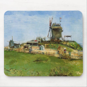 Le Moulin de la Galette by Vincent van Gogh Mouse Mat