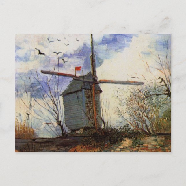 Le Moulin de la Galette by Vincent van Gogh Postcard (Front)