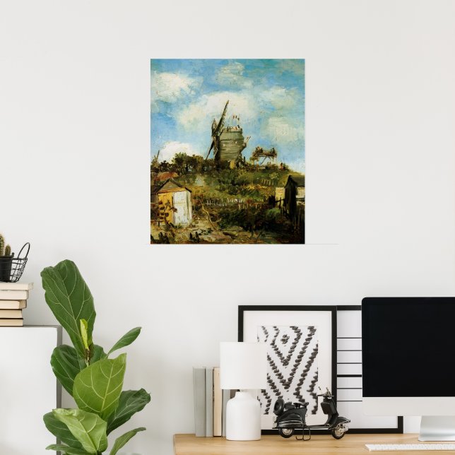 Le Moulin de la Galette by Vincent van Gogh Poster (Home Office)