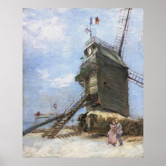 Le Moulin de la Galette by Vincent van Gogh Poster