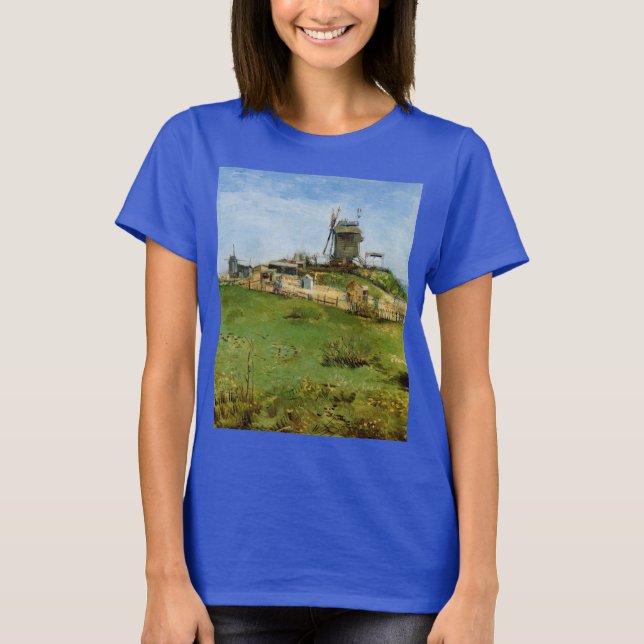 Le Moulin de la Galette by Vincent van Gogh T-Shirt (Front)