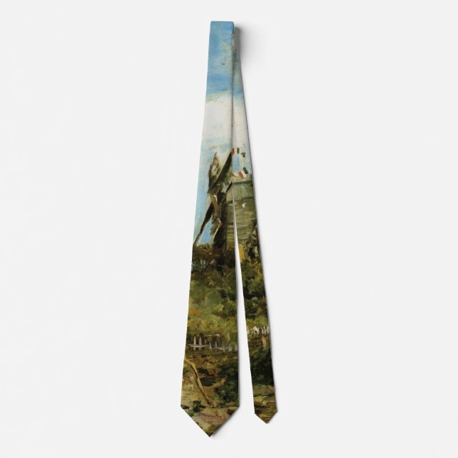 Le Moulin de la Galette by Vincent van Gogh Tie (Front)