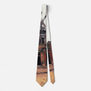 Le Moulin de la Galette by Vincent van Gogh Tie