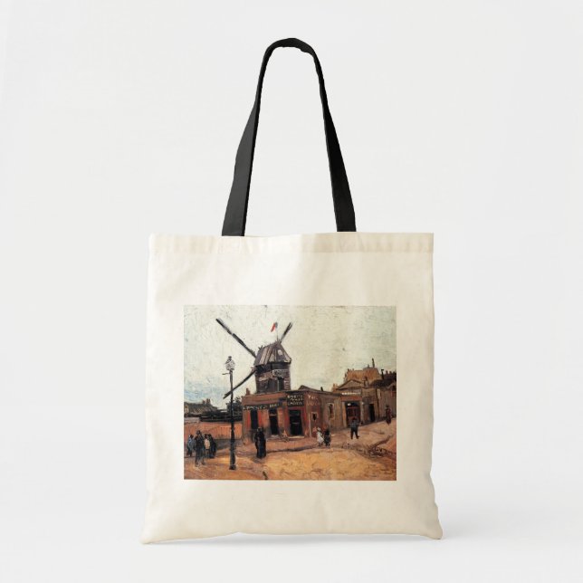 Le Moulin de la Galette by Vincent van Gogh Tote Bag (Front)
