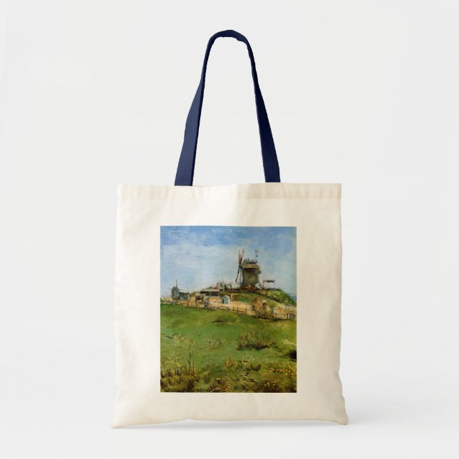 Le Moulin de la Galette by Vincent van Gogh Tote Bag (Front)