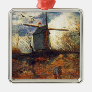 Le Moulin de la Galette Van Gogh Metal Tree Decoration