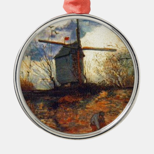 Le Moulin de la Galette Van Gogh Metal Tree Decoration (Front)