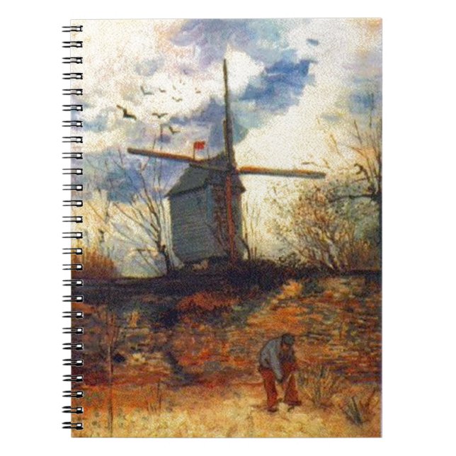 Le Moulin de la Galette Van Gogh Notebook (Front)