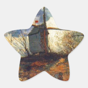 Le Moulin de la Galette Van Gogh Star Sticker