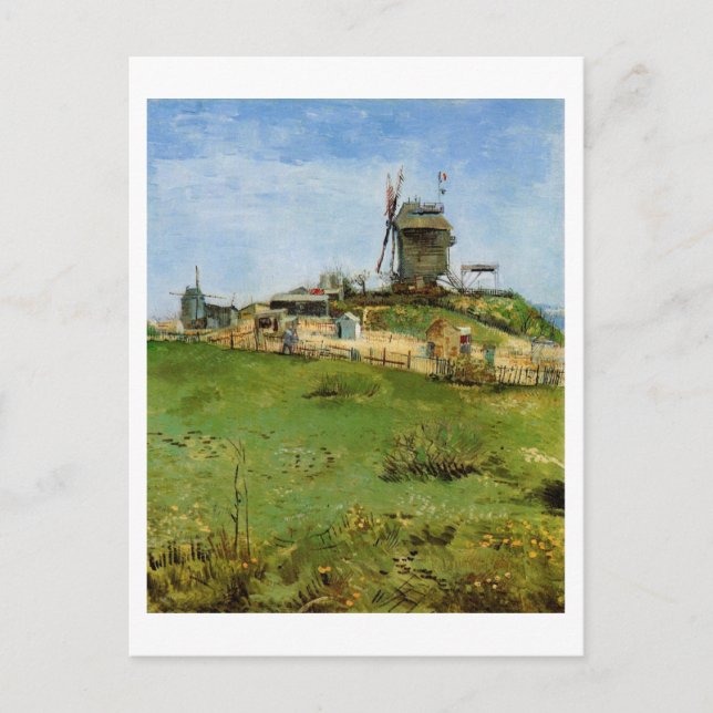 Le Moulin de la Galette, Vincent van Gogh Postcard (Front)