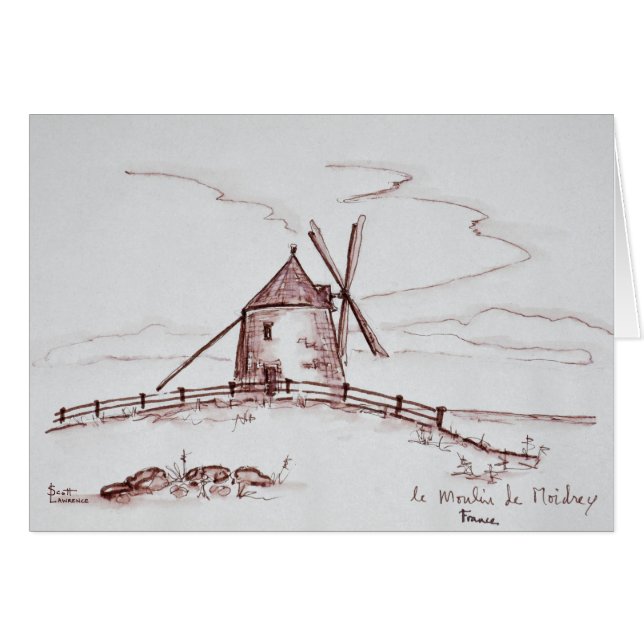 Le Moulin de Moidrey Windmill | Pontorson (Front Horizontal)