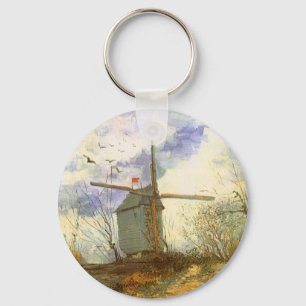 Le Moulin Galette by Vincent van Gogh, Windmills Key Ring