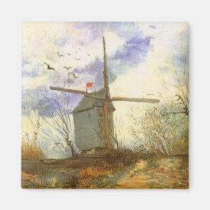 Le Moulin Galette by Vincent van Gogh, Windmills Magnet