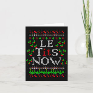 Le Now Christmas Let It Snow Christmas Le Now  Card