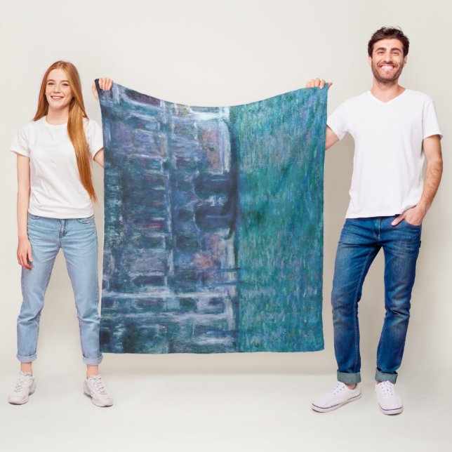 Le palais da Mula Claude Monet Fleece Blanket (In Situ)