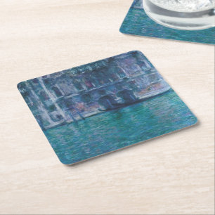 Le palais da Mula Claude Monet   Square Paper Coaster