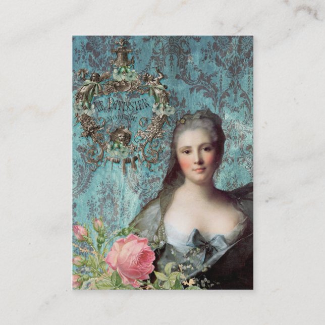 Le Patissier Madame Pompadour Business Card (Front)